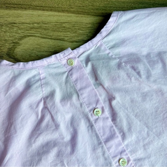 J. Crew Orchid Pink Button Back Bell Sleeve Top – Size 0 - Picture 11 of 12